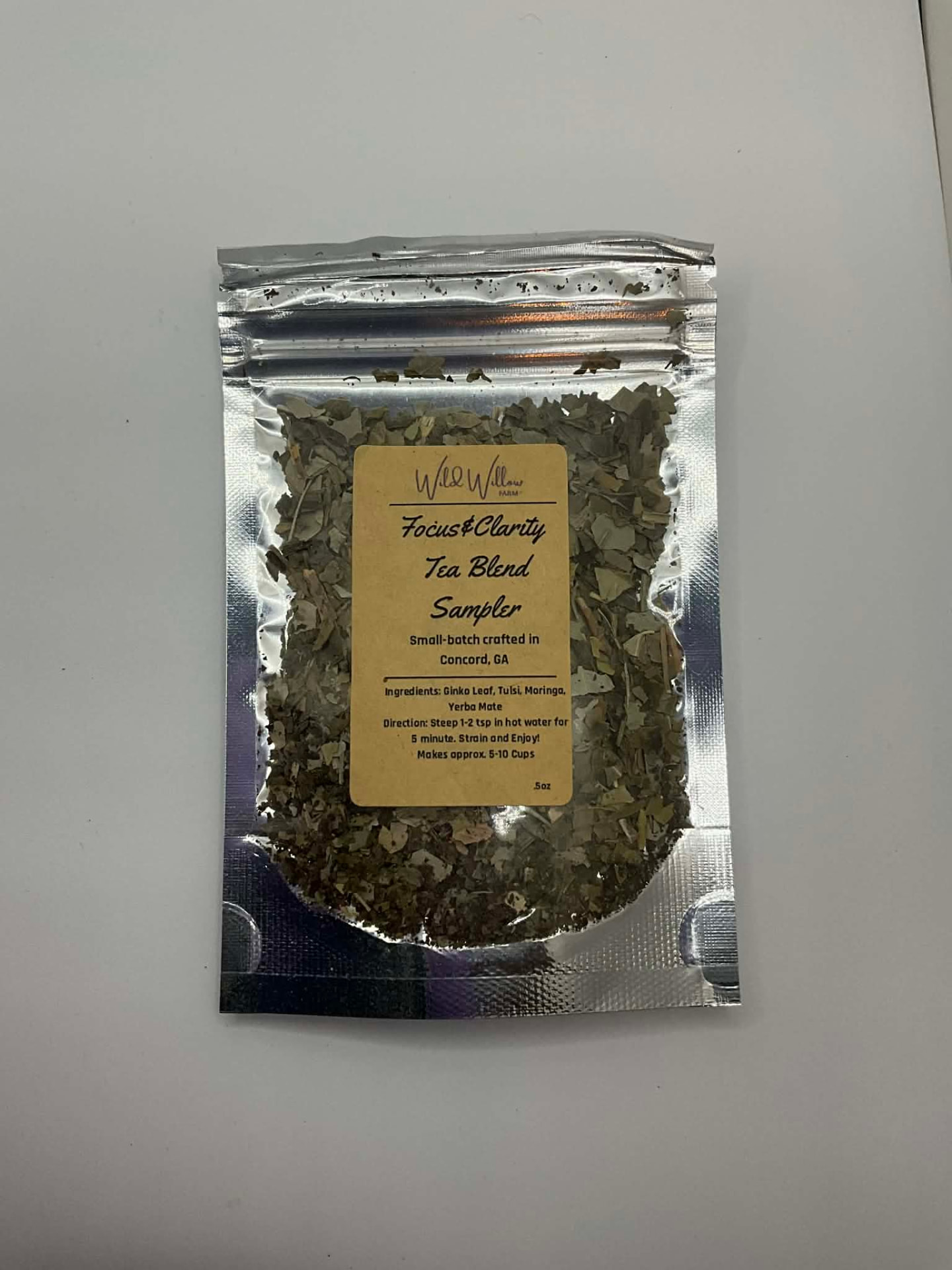 Focus & Clarity Tea Blend sampler 0.5 oz pouch