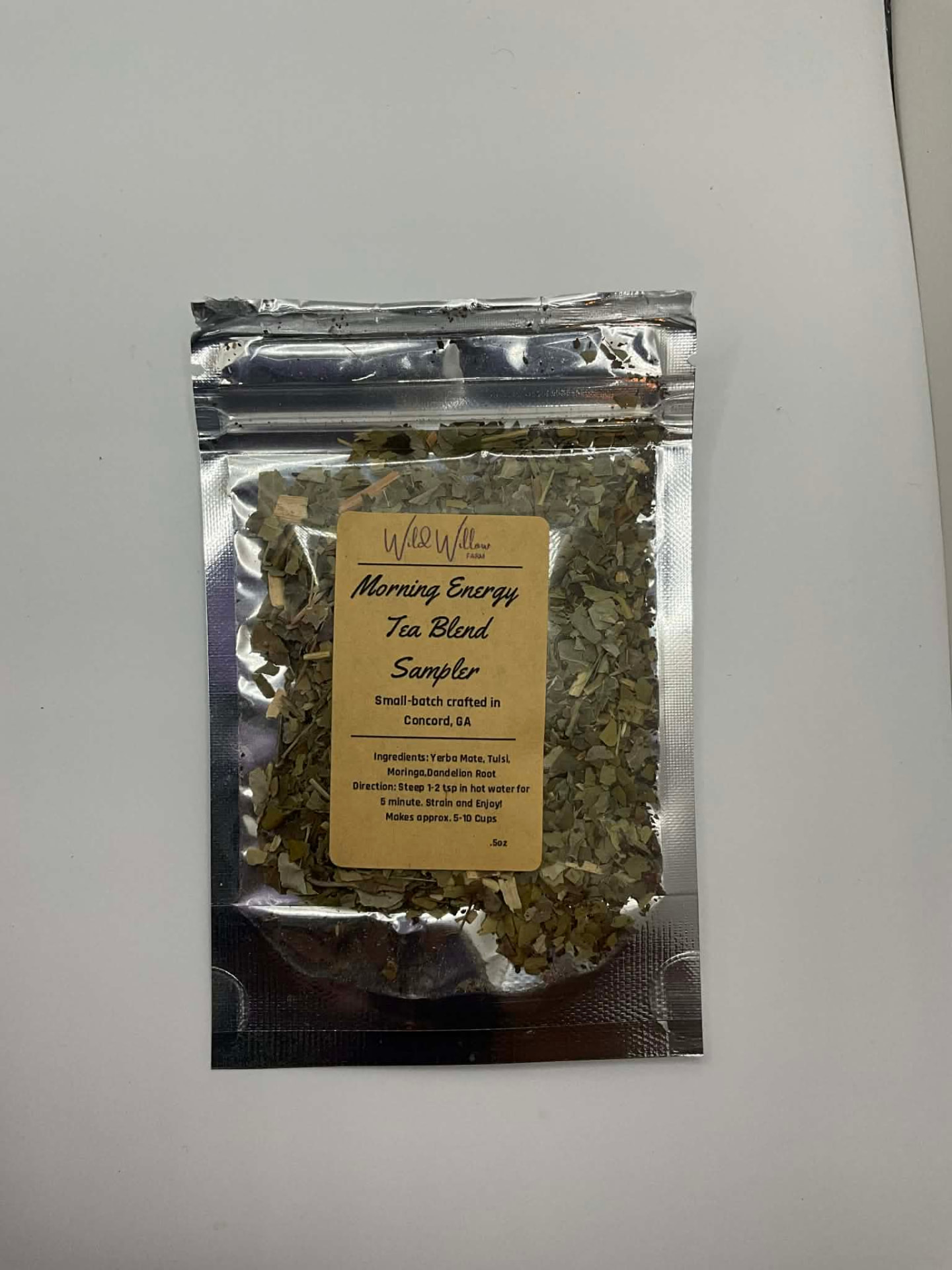 Morning Energy Tea Blend sampler 0.5 oz pouch