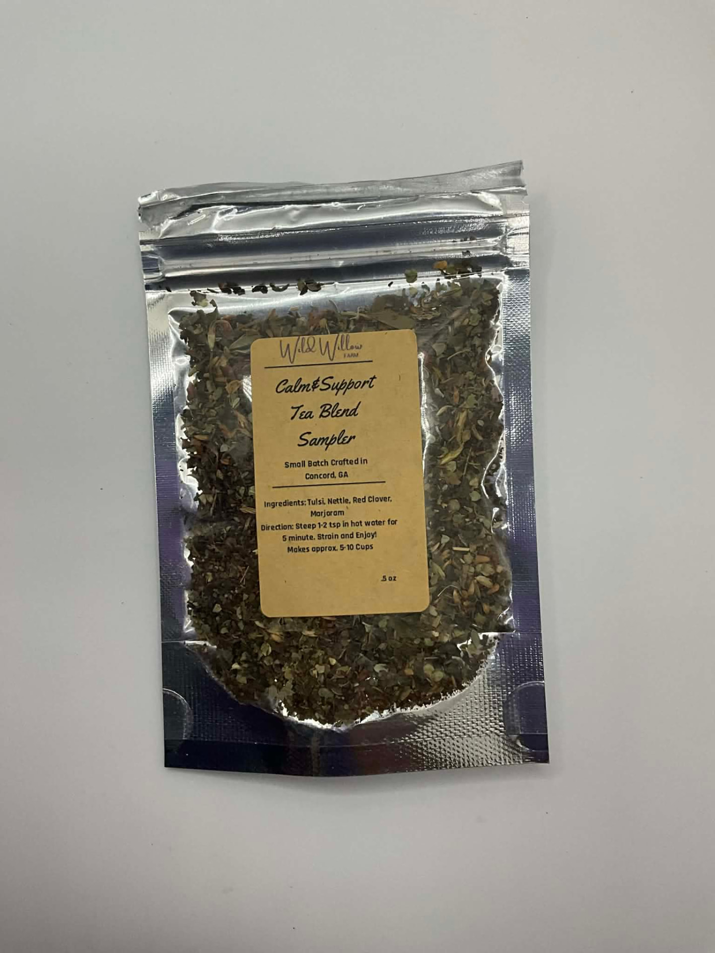 Calm & Support Tea Blend sampler 0.5 oz pouch